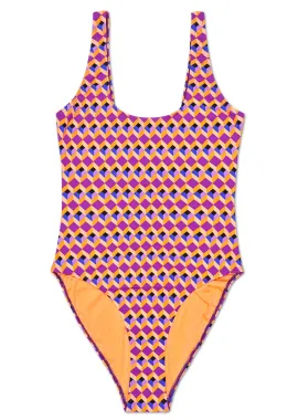 OPTIC SQUARE SWIMSUIT