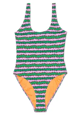 ROCKS AND ROLL STRIPE SWIMSUIT